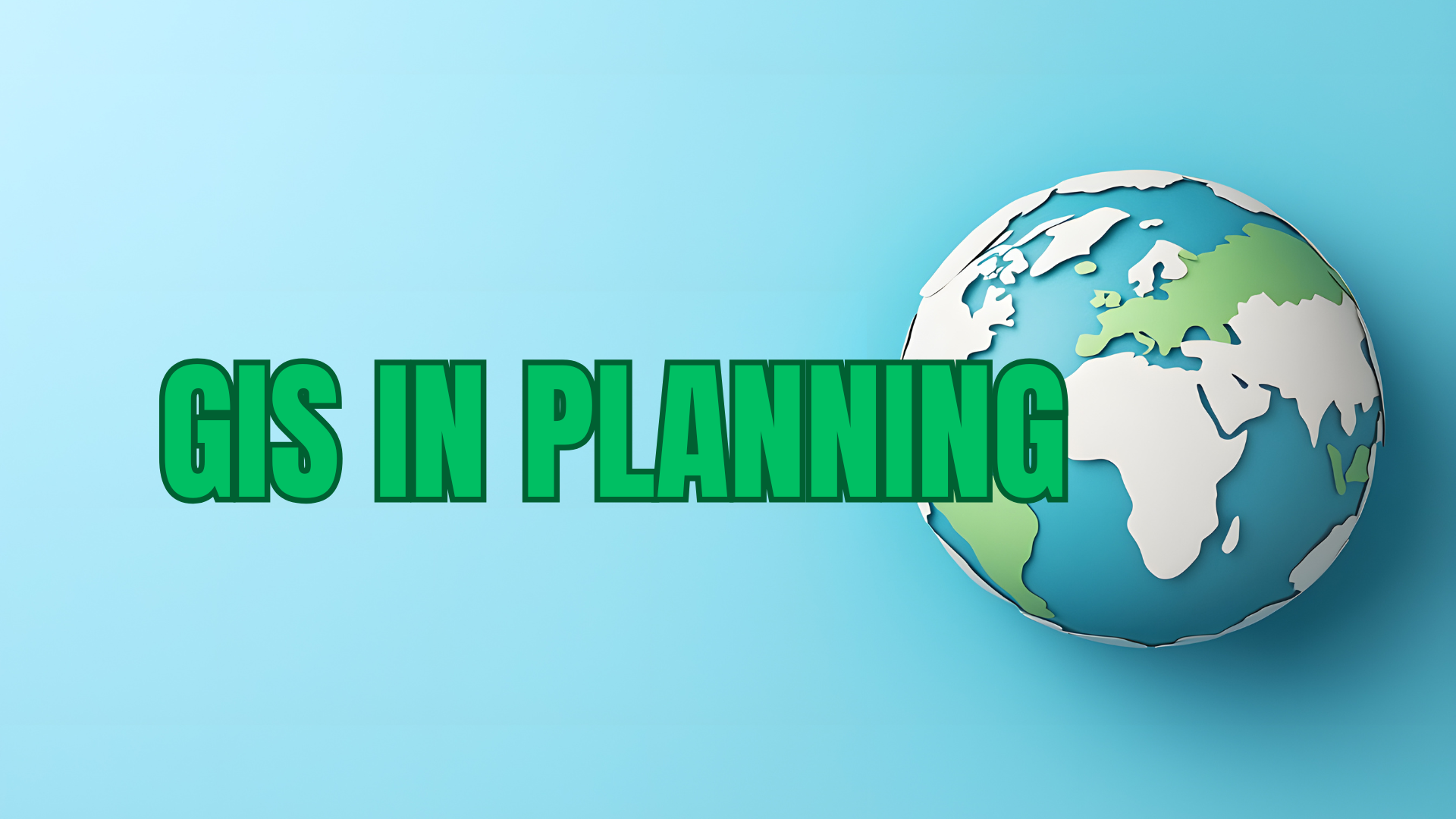 DCP 30313: GIS IN PLANNING