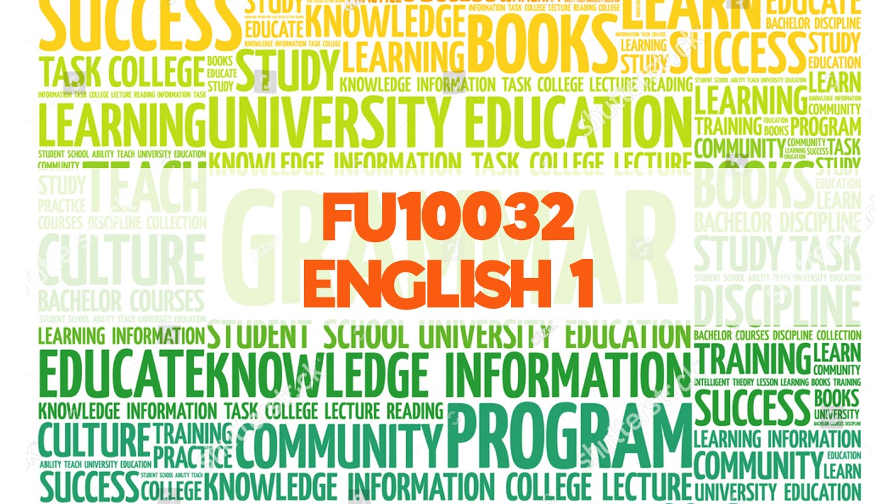 FU10032 ENGLISH 1